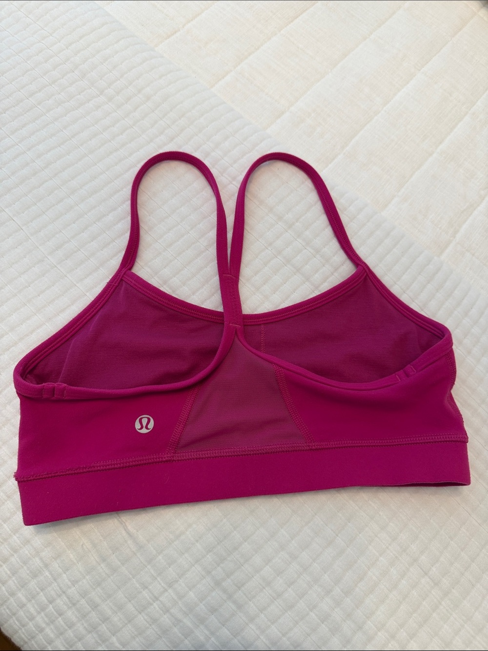 lululemon athletica Raspberry Magenta Strappy Sports Bra